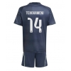 Camiseta Real Madrid Aurelien Tchouameni #14 Segunda Equipación Replica 2025-26 para niños mangas cortas (+ Pantalones cortos) Camiseta Real Madrid Aurelien Tchouameni #14 Segunda Equipación Replica 2025-26 para niños mangas cortas (+ Pantalones cortos)